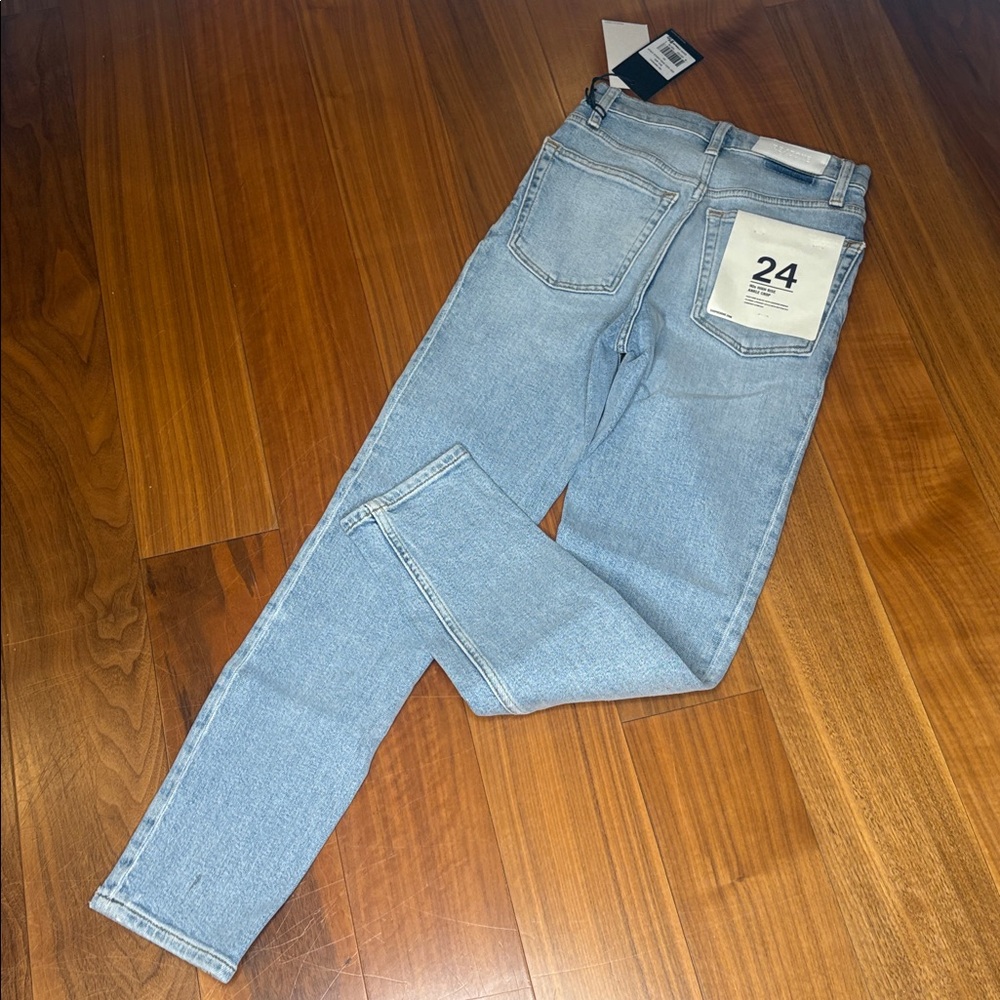 NWT Re/Done Mid 90s High Rise Ankle Crop Comfort Stretch Jeans Size 24